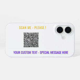 16 Votre coque iphone de code QR Exemple de texte per