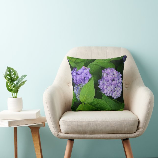 16"x16" Lavender Hydrangea Kissen (Stuhl )