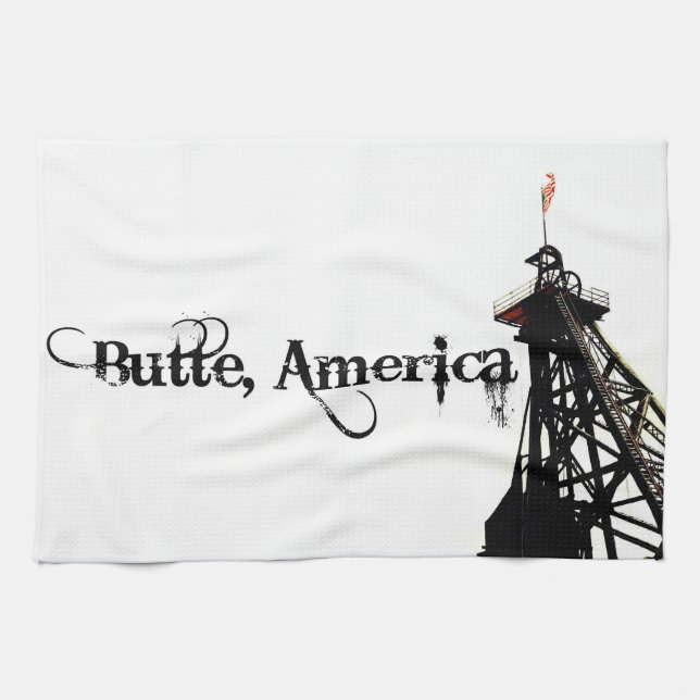 16" x24" Butte, Amerika-Geschirrtuch Geschirrtuch (Horizontal)