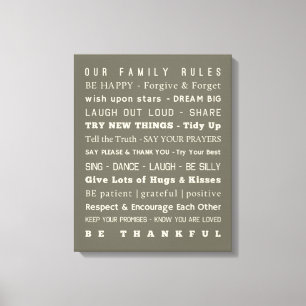 16" x 20" Familie ordnet Leinwand an