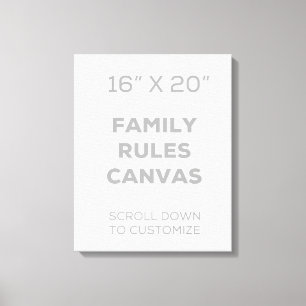 16" x 20" Familie ordnet Leinwand an
