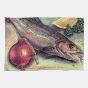 16" x 24" serviette de cuisine de poissons