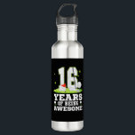 16 Years Of Being Awesome 16th Birthday Golf Theme Edelstahlflasche<br><div class="desc">16 Years Of Being Awesome 16th Birthday Golf Theme T-Shirt</div>