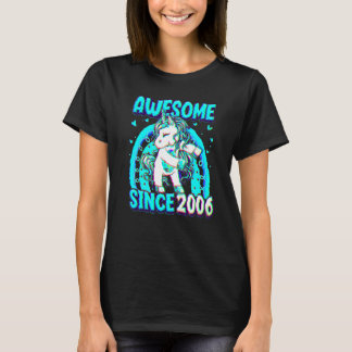 16 Years Old Unicorn Flossing 16th Birthday Girl U T-Shirt