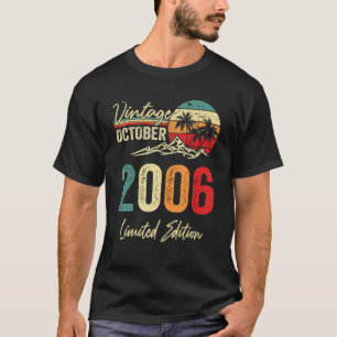 16 Yr Vintager Oktober 2006 16. Geburtstag T-Shirt