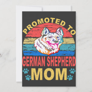 16 Zum Deutschen Schäferhund-Mama befördert Deutsc Einladung