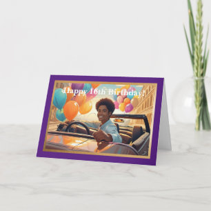 16e anniversaire de l'adolescent, 5" x 7" Carte pl