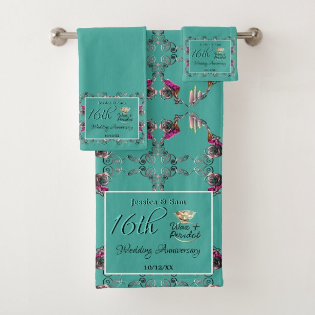 16e anniversaire du Mariage Bougies et fleur de St (En situation)