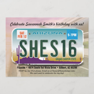 16ème invitation de permis de l'Arizona de