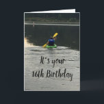 **16th BIRTHDAY** GET OUT-DO WHAT MAKES U HAPPY Karte<br><div class="desc">WAY TO GO AND SO HAPPY FOR YOU!!! SEND THIS COOL CARD TO **YOUR MALE FRIEND OR A BROTHER** WHO HAS JUST TURNED **21** AND HE LIKES TO BE OUT THERE ON THE LAKE!! THANKS FOR STOPPING BY ONE OF MY EIGHT STORES!!!</div>