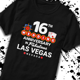 16th Wedding Anniversary Las Vegas Trip T-Shirt