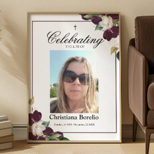 16x20 Beerdigung der Frau mit Blumen P Poster