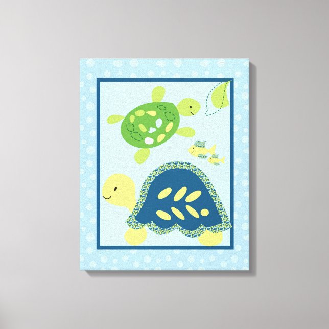 16x20 Leinwand Art Kinderzimmer Print Turtle Reef  (Vorderseite)