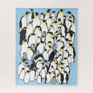 16x20 Pinguin Puzzle für Colorblinde