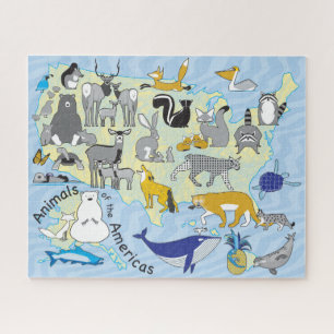 16x20 US-Tierpuzzle für Farbblindler