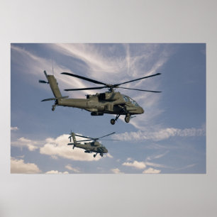16x24 Impression d'hélicoptères militaires