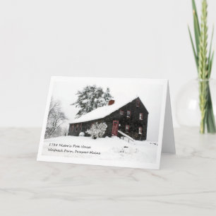 1700 Saltbox-Notecard Karte