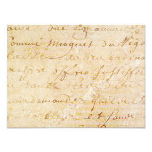 1700s Vintager französischer antiker Fotodruck