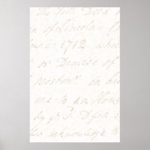 1700s Vintages englisches Poster