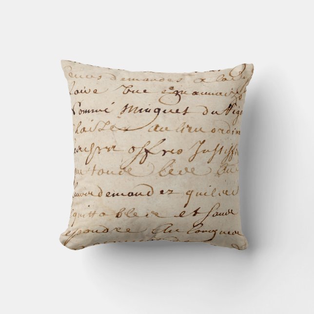 1700s Vintages französisches Kissen (Vorderseite)