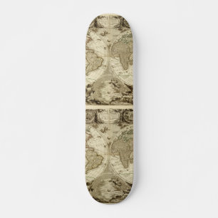1708 Weltkarte von Jean Baptiste Nolin Skateboard