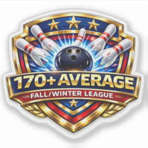 170+ Bowling-Durchschnittswert Herbst-/Winterlig Aufkleber