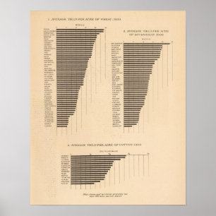170 Weizen, Buchweizen, Baumwolle/Morgen Poster