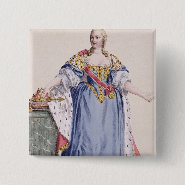 (1717-80) Kaiserin Maria Theresa Österreich, von ' Button (Vorderseite)