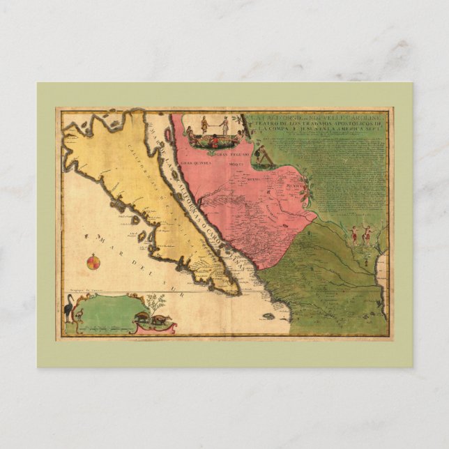 1720 Karte - La Californie ou Nouvelle Caroline (Vorderseite)