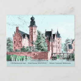 1729 A. de Haen Dutch Kasteel WESTERVELT Postcard Postkarte