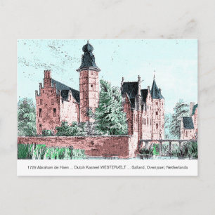 1729 A. de Haen Niederländisch Kasteel WESTERVELT  Postkarte