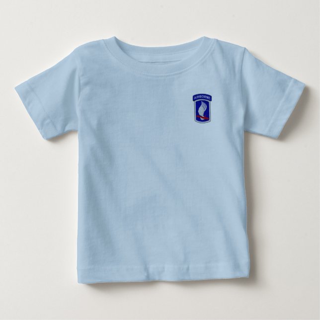 173. ABN Im Flugzeug Brigade Sky Soldiers Patch Baby T-shirt (Vorderseite)