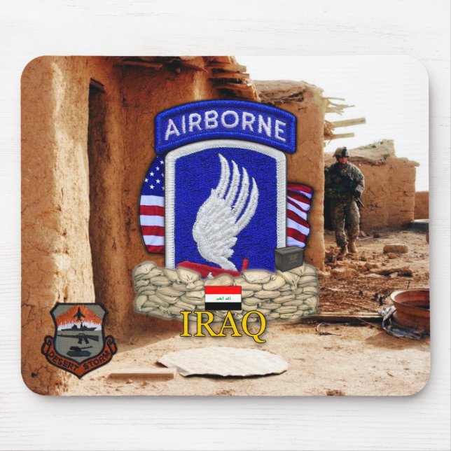 173. im Flugzeug Brigade Golfkriegsvets Mousepad (Vorne)