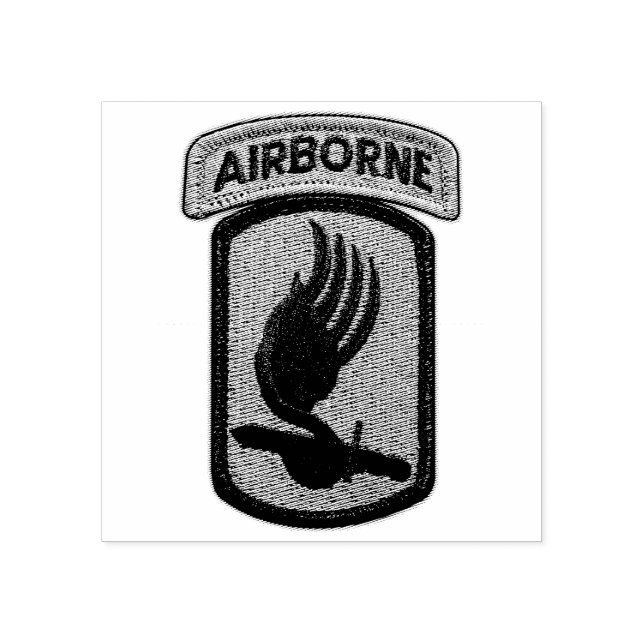 173. Im Flugzeug Brigade Sky Soldiers Veterans Vet Gummistempel (Prägung)
