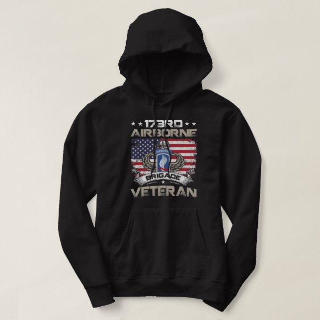 173. Im Flugzeug Brigade Veteran Flag US Im Flugze Hoodie (Design vorne)