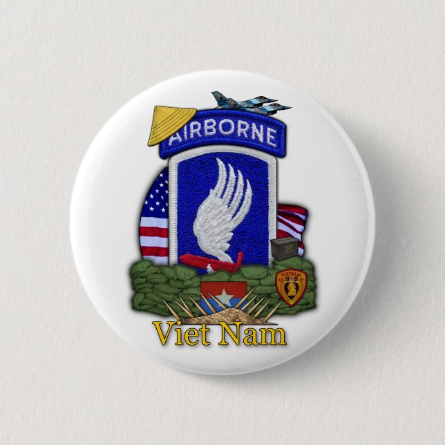 173. im Flugzeug Brigade vietnam War Button (Vorderseite)