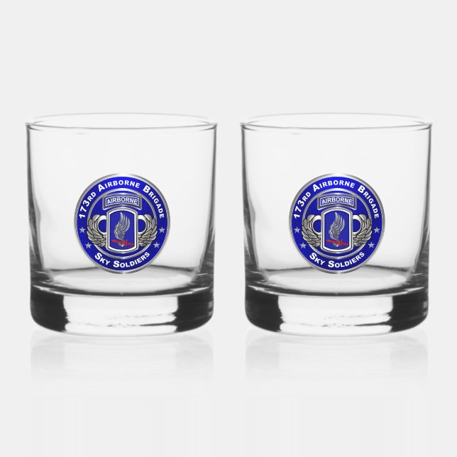 173. Im Flugzeug Brigade Whiskyglas (Vorderseite)