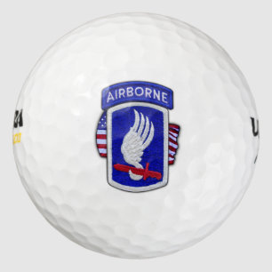 173. im Flugzeug Himmelssoldaten Veteranen-Patch Golfball