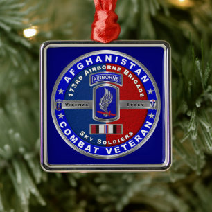 173. Luftlandebrigade Afghanistan Vet Weihnachten Ornament Aus Metall