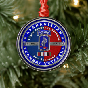 173. Luftlandebrigade Afghanistan-Veteran Weihnach Ornament Aus Metall