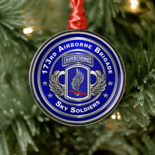 173. Luftlandebrigade Weihnachten Ornament Aus Metall