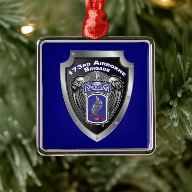 173rd Airborne Brigade Christmas Ornament Aus Metall (Baum)