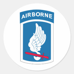 173rd Im Flugzeug Brigade Runder Aufkleber