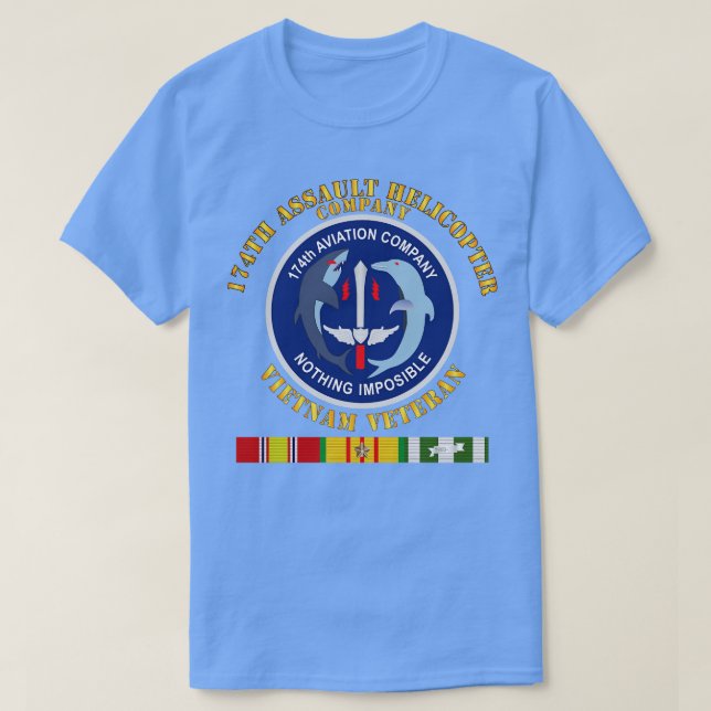 174. AHC Vietnam Vet w VN SVC T-Shirt (Design vorne)