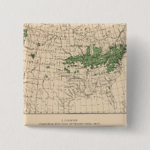 175 Kirschen, Weintrauben, Hauptregionen Button