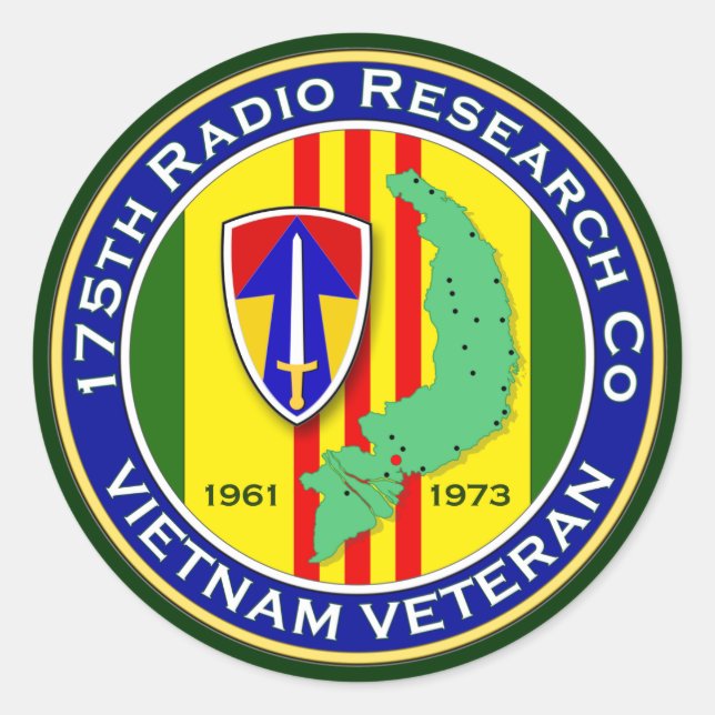 175. RRC 2 - ASA Vietnam Runder Aufkleber (Vorderseite)