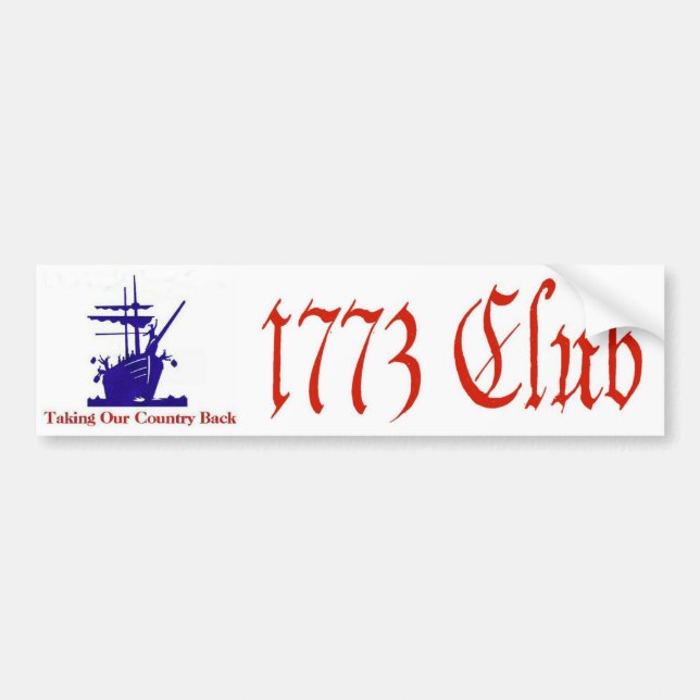 1773 Verein-Autoaufkleber Autoaufkleber (Vorne)