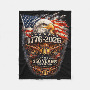 1776-2026 Adler 250 Jahre Freiheit Patriot Ameri Fleecedecke