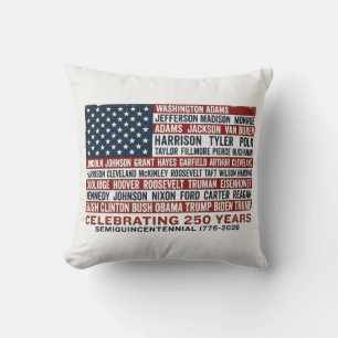 1776-2026 America 250. Jubiläum Präsidenten Auto Kissen