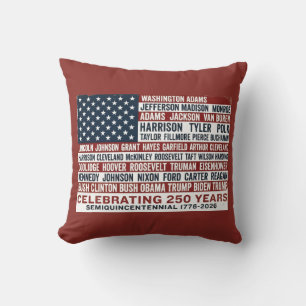 1776-2026 America 250. Jubiläum Präsidenten Auto Kissen